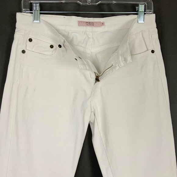 RED Valentino White Straight Leg Mid-Rise Jeans Sz 28 - Picture 8 of 16
